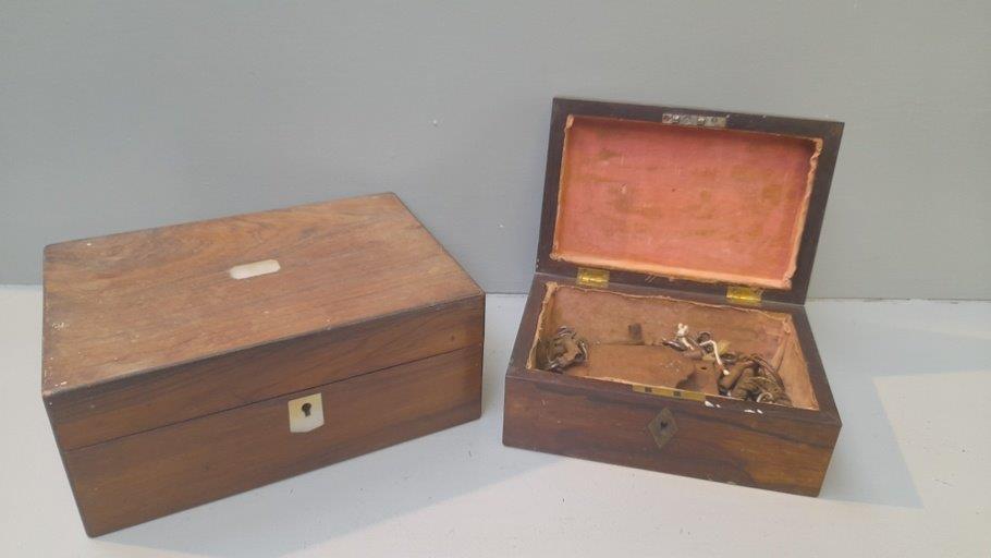 Box Including 5 Assorted Jewellery Boxes & Quantity Of Old Keys - Image 2 of 2