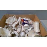 Box Of Assorted Goss Ware Etc