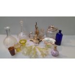 Glass Decanters, Cruet Etc