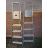 2 Aluminium Step Ladders