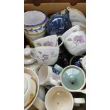 Box Including Part Denby Teaware & Other Tea Sets Etc