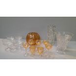 Box Of Glass Fruit Bowls, Vases, Dishes Etc