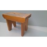 Small Pine Cracket Stool