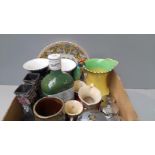 Box Including Assorted Vases , Plates, Royal Worcester Egg Coddlers Etc