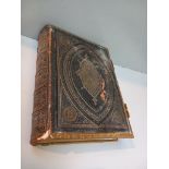 Brown's Self-Interpreting Family Bible Containing The Old & New Testaments - Brass & Leather Bound &
