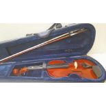 Primavera Violin & Bow In Canvas Case