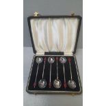 6 Plated Apostle Spoons In Case