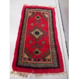 Red Wool Fireside Rug