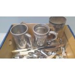 Box Assorted Cutlery & Tankards