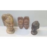 4 Carved Figures