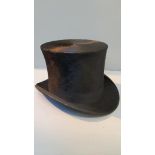 Top Hat In Box & Fur Muff Hand Warmer