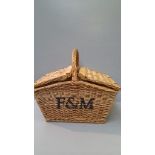 F & M Picnic Basket