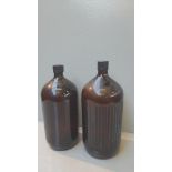 2 Old Brown Bottles