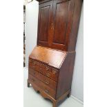 Georgian Oak Bureau Bookcase H220cm x W98cm x D54 cm