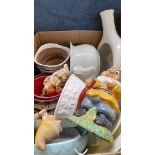Box Including A Bed Pan, Chamber Pot, Plant Bowl Etc