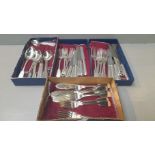 United Cutlers Of Sheffield Silver 6 Place Setting Cutlery Set (Sheffield 1997)