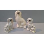 3 Staffordshire Dogs