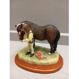 Border Fine Arts 'Glad You're Mine' Model No A0539 On Wooden Base