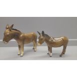 Beswick Donkey Pair 'Jack & Jenny' Stamped Beswick England