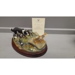 Border Fine Arts 'Keep On Running' Model No B1207 By Anne Wall Limited Edition 209/750 On Wooden Bas