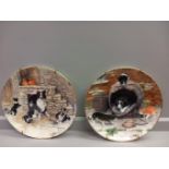 4 Border Fine Arts Collectors Plates - 'All things Wise & Wonderful' - Let Sleeping Dogs Lie, 'All C