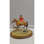 Border Fine Arts 'Moving Off' Model No L36 By D Geenty Limited Edition 234/300 On Wooden Base