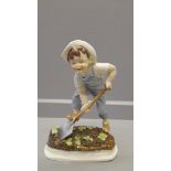 Royal Worcester 'Saturday's Child Works Hard For A Living' Model 3524 Height 6 1/4" (1962)