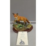 Border Fine Arts 'A Lucky Find' Model No B0703 By R Ayres Limited Edition 416/1750 On Wooden Base Wi