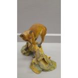 Border Fine Arts 'Fox And Rabbit' Model No 010 By Mairi Laing