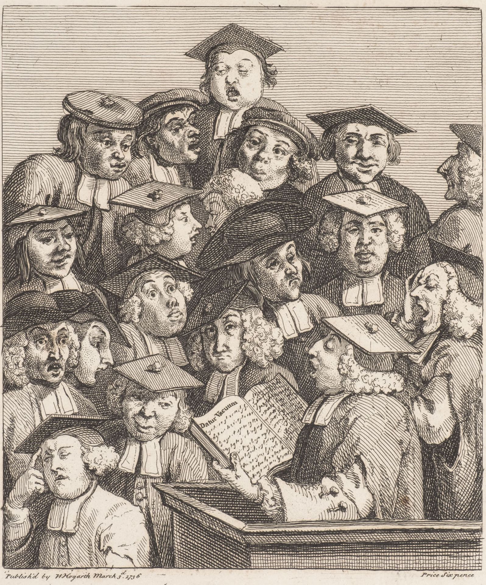 GELEHRTE BEI EINER LESUNG (1736)