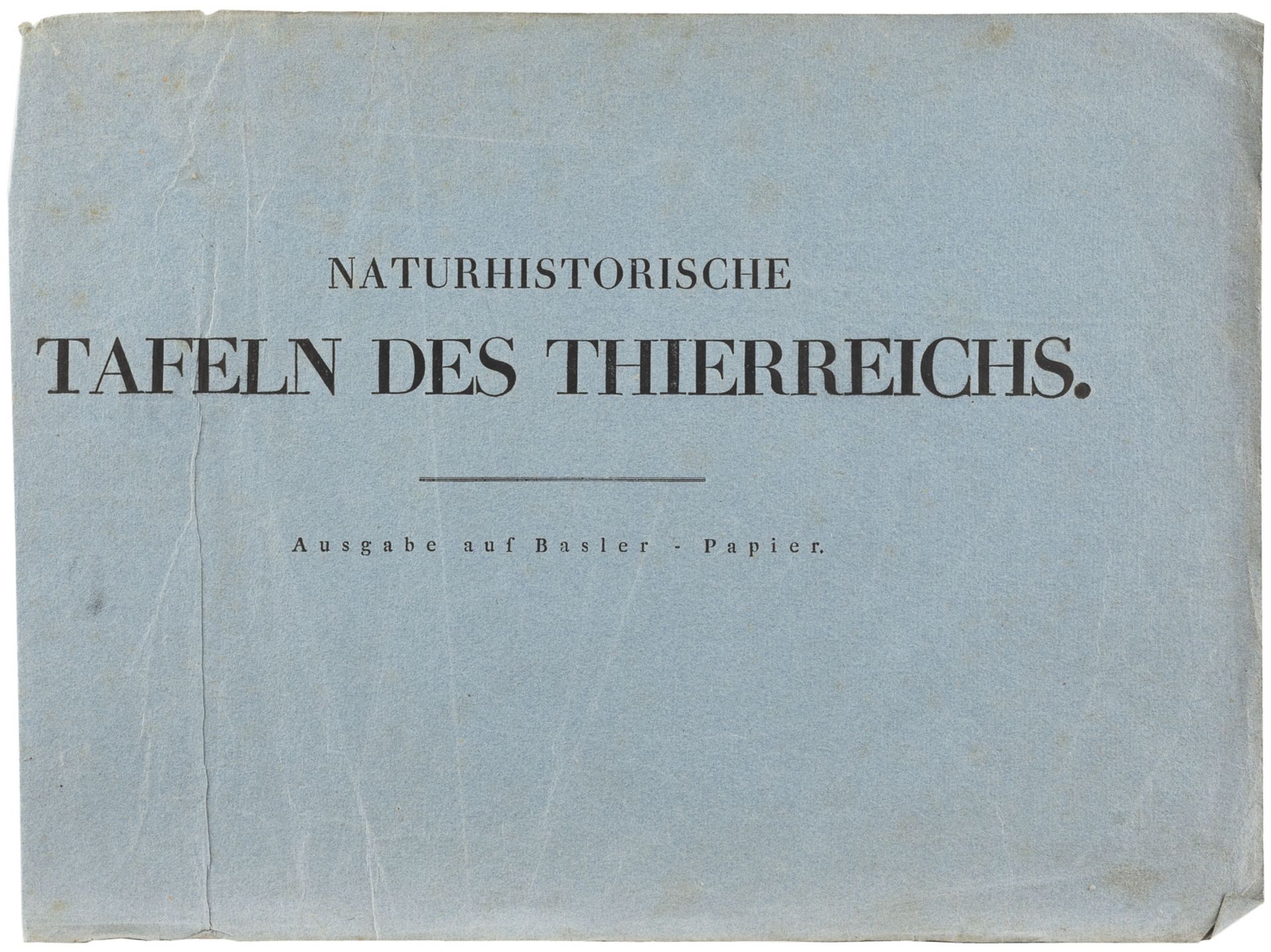 'NATURHISTORISCHE TAFELN DES THIERREICHS NEBST SYSTEMATISCHEM NAMENSVERZEICHNISSE (...)' - Image 2 of 3