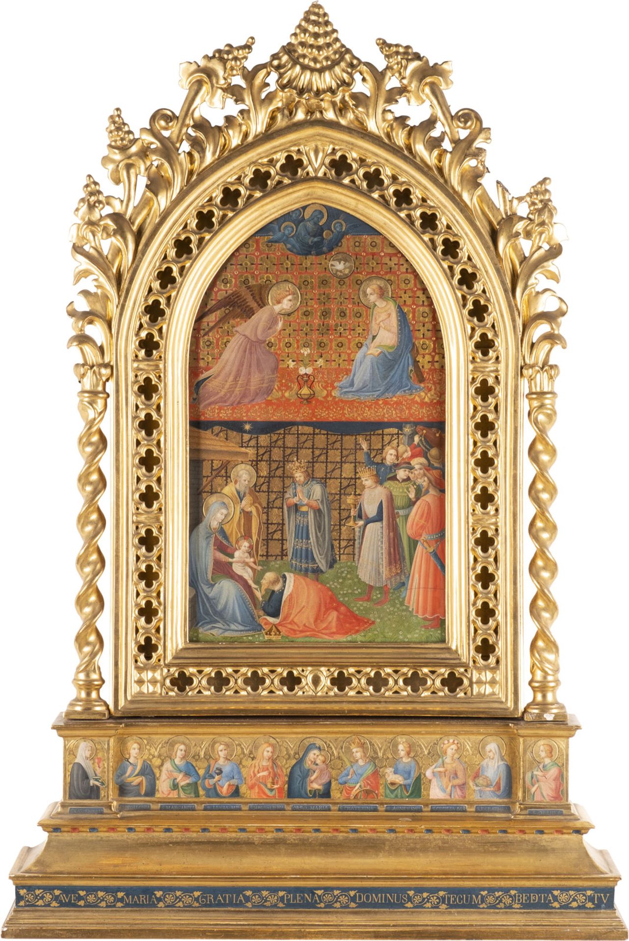 FRA ANGELICO (GEBOREN ALS GUIDO DI PIETRO) (NACHFOLGER DES SPÄTEN 19. JH) VERKÜNDIGUNG UND ANBETUNG  - Bild 2 aus 3