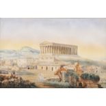 AQUARELLIST, ANSICHT DES THESEUSTEMPELS IN ATHEN