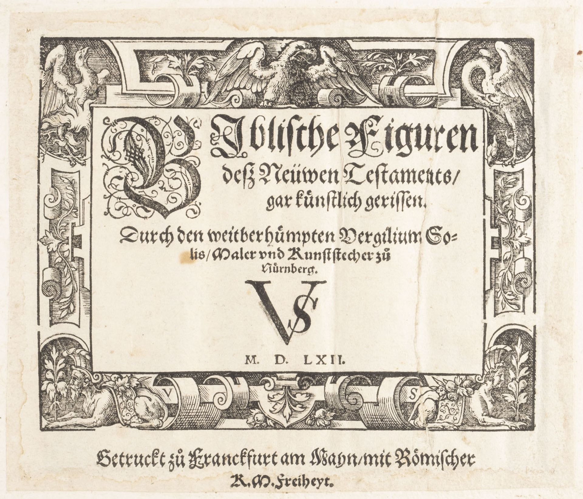 'BIBLISCHE FIGUREN DESS NEUWEN TESTAMENTES GAR KÜNSTLICH GERISSEN (....)' (1562) - Image 2 of 3