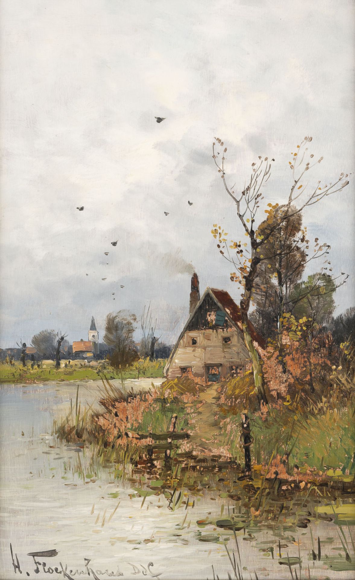 HEINZ FLOCKENHAUS, HERBSTLICHE LANDSCHAFT