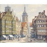 FRITZ GEYER, STUTTGART, ALTSTADT STRAssENANSICHT