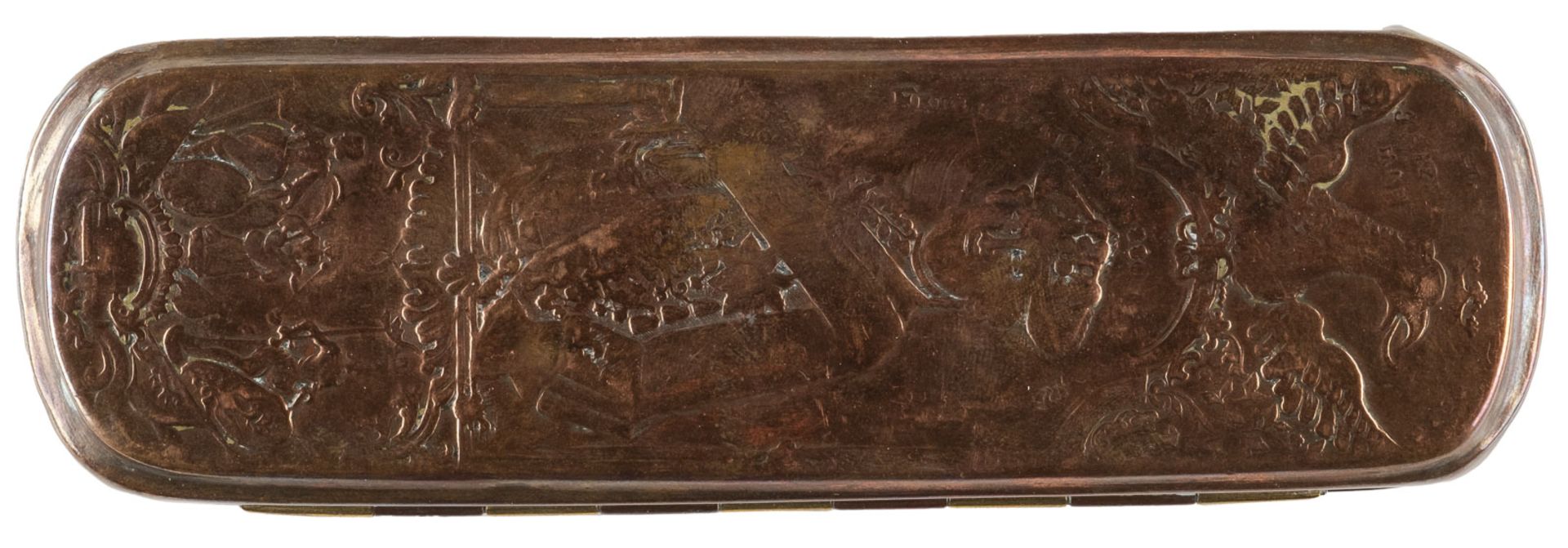 ISERLOHNER TABAKSDOSE MIT 'FERDINAND VON BRAUNSCHWEIG' UND 'SCHLACHT BEI KREFELD 1758' - Bild 2 aus 3