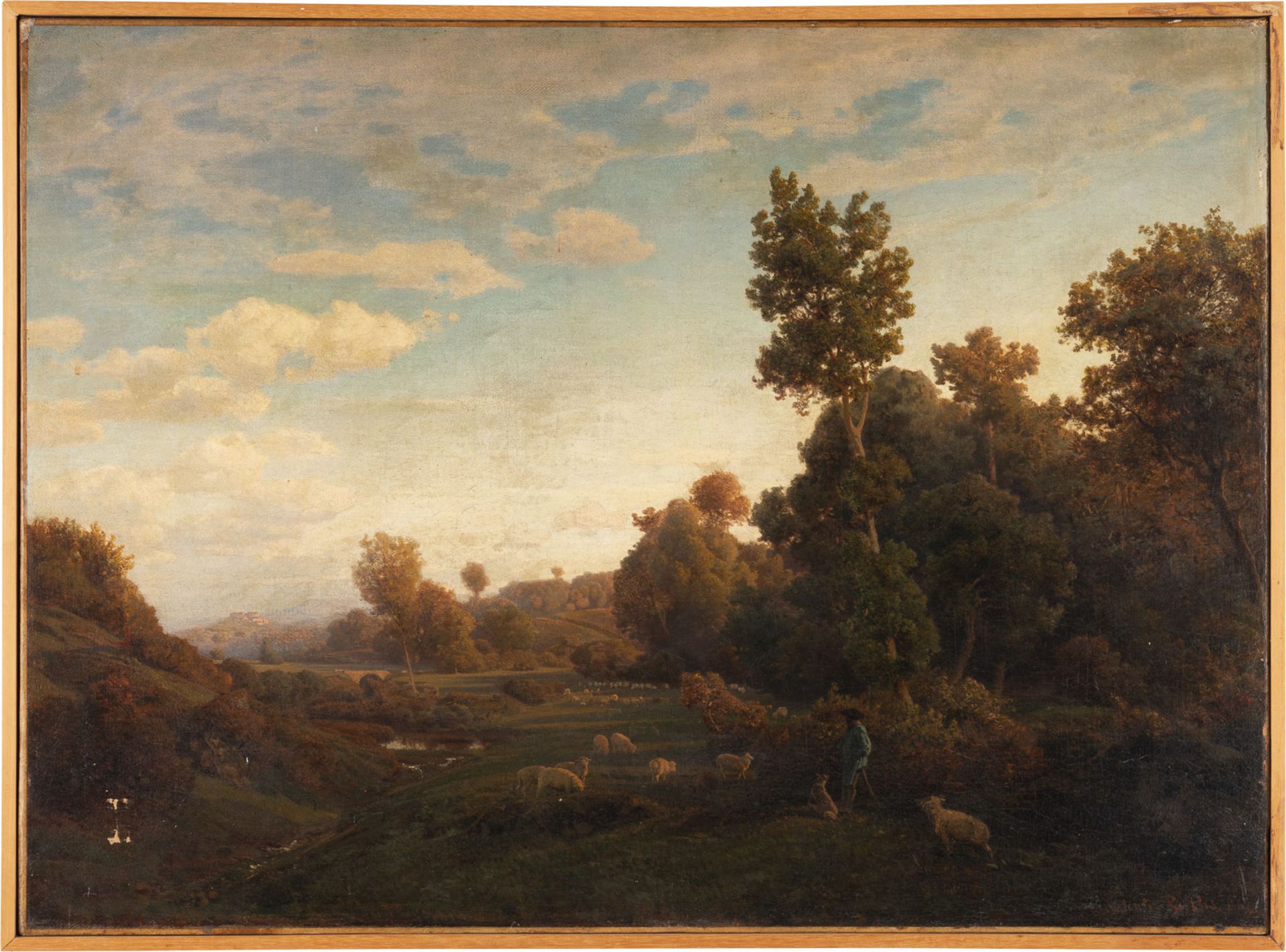 JOHANN GEORG VALENTIN RUTHS, THUERINGER LANDSCHAFT (UM 1860) - Bild 2 aus 2