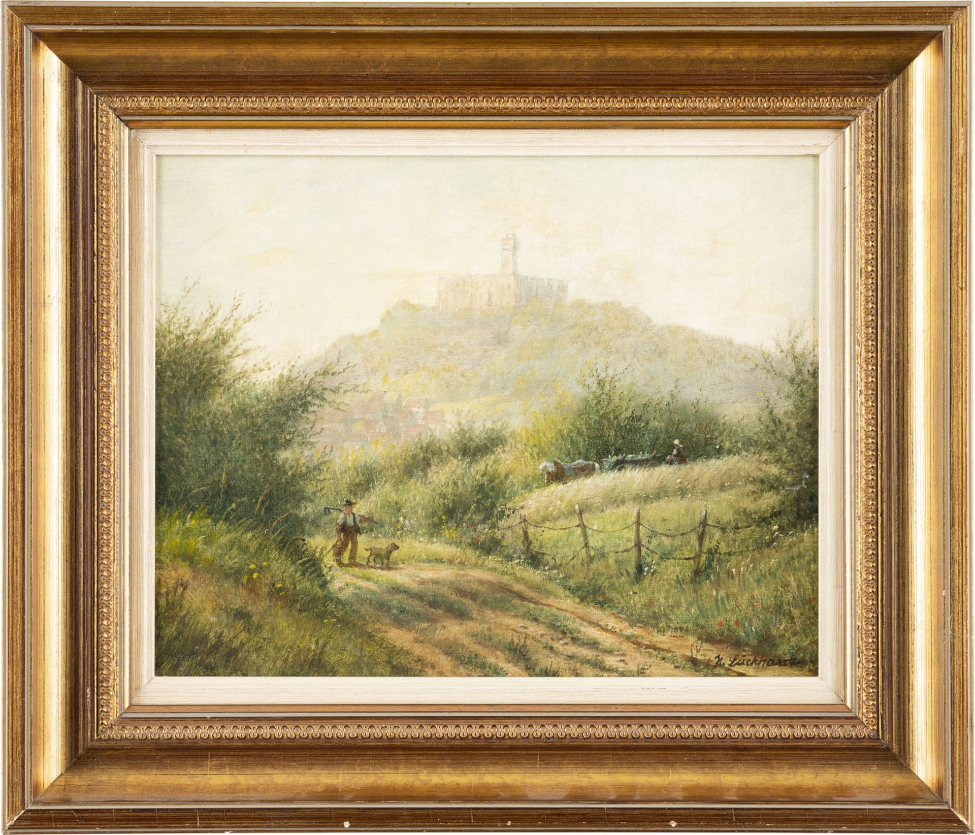 KARL LUCKHARDT, BLICK AUF DIE RUINE DER BURG KOENIGSSTEIN IM TAUNUS - Bild 2 aus 2