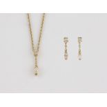 SCHMUCK-SET MIT DIAMANTBESATZ