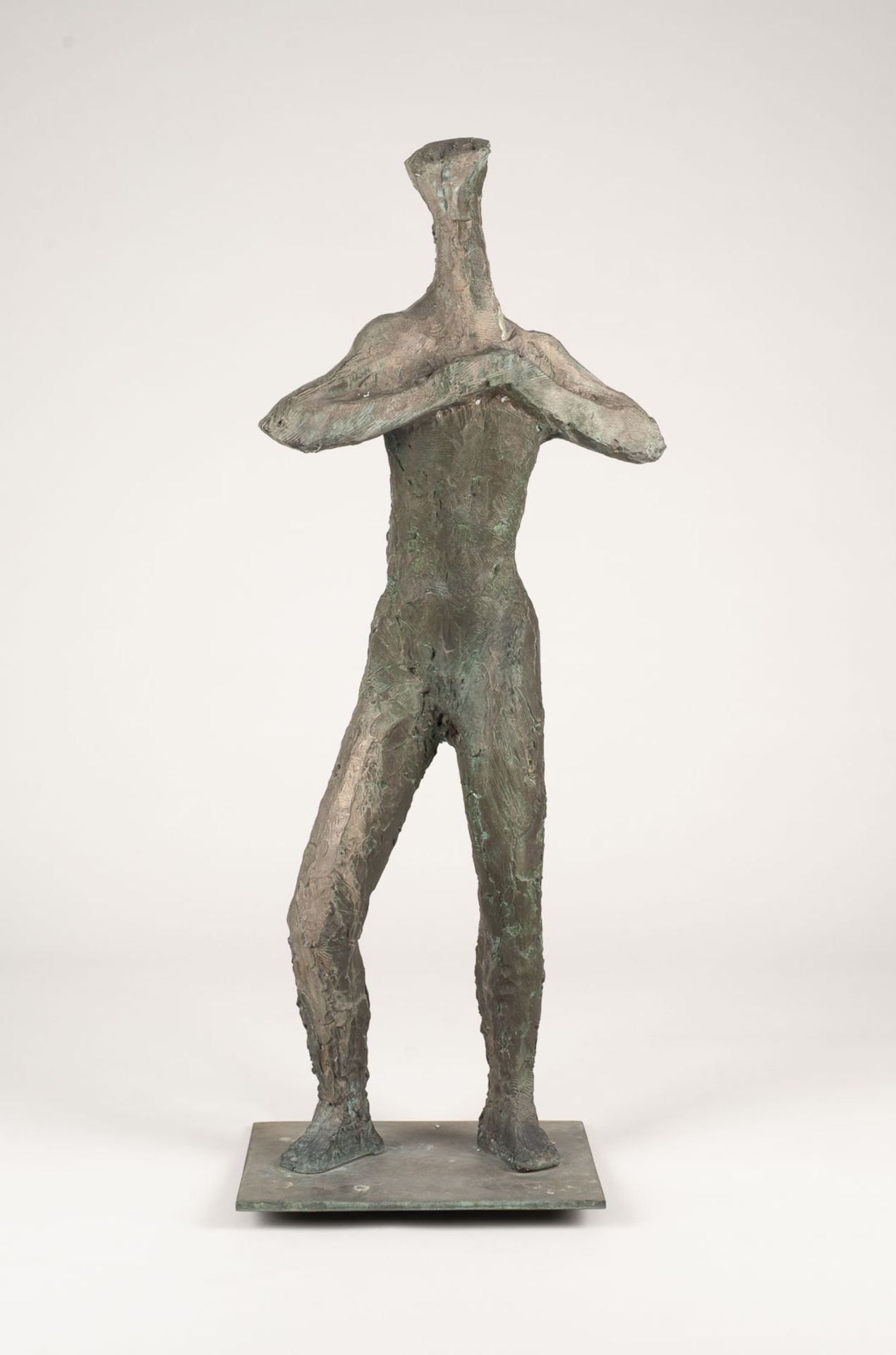 ERNST OLDENBURG, GROSSE BRONZE-FIGUR 'STEHENDER'