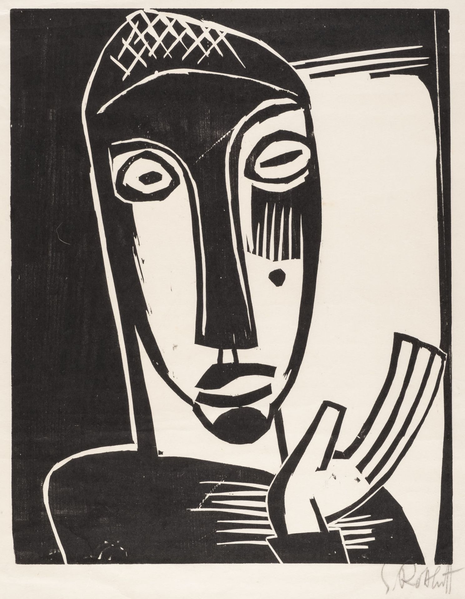 KARL SCHMIDT-ROTTLUFF, 'GROSSE PROPHETIN' (1919)