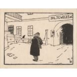 EMIL ORLIK, ZWEI ARBEITEN 'ALTKLEIDERHÄNDLER' UND 'IN DER PAUSE'