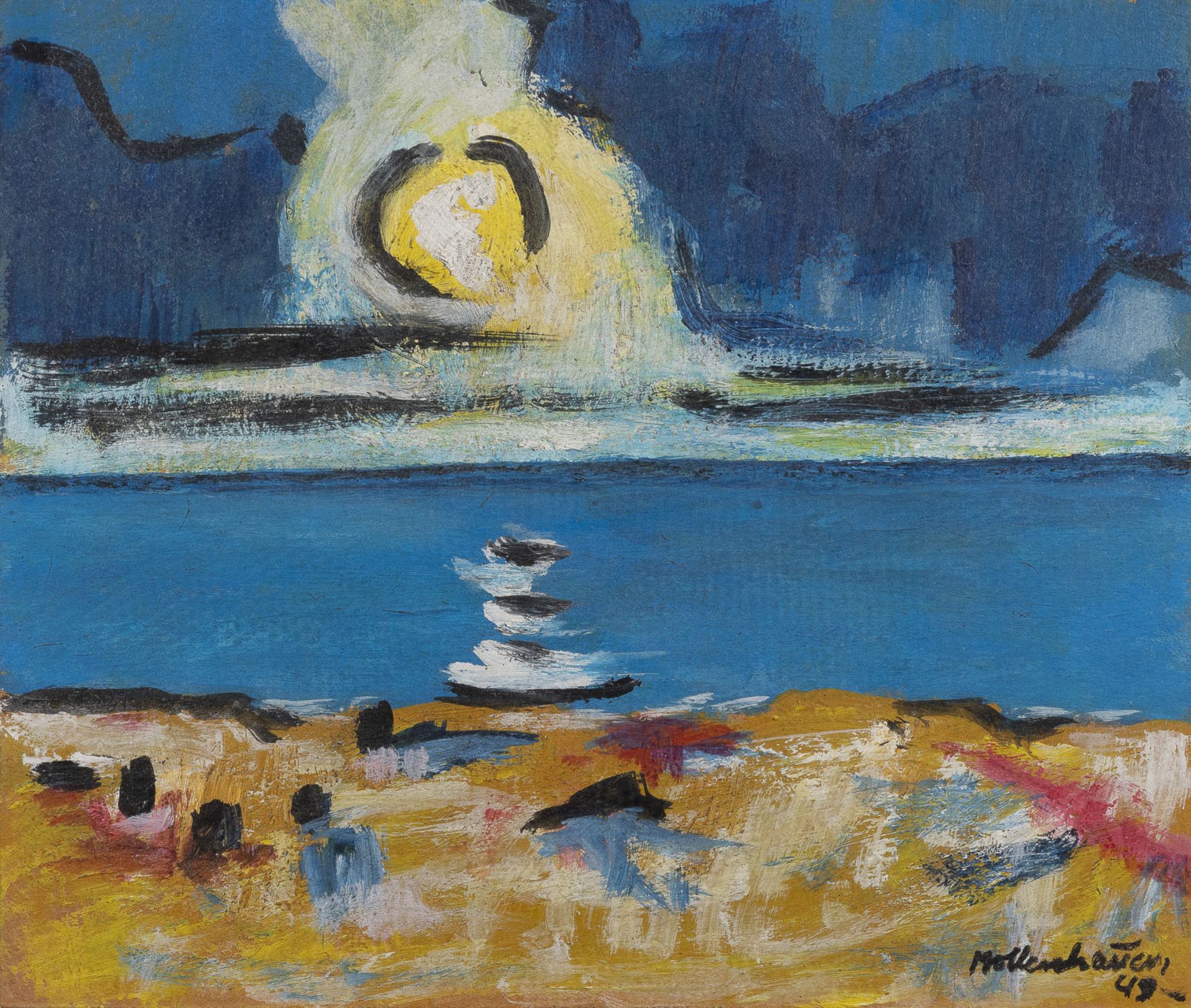 ERNST MOLLENHAUER, ABEND AM SEE (1949)