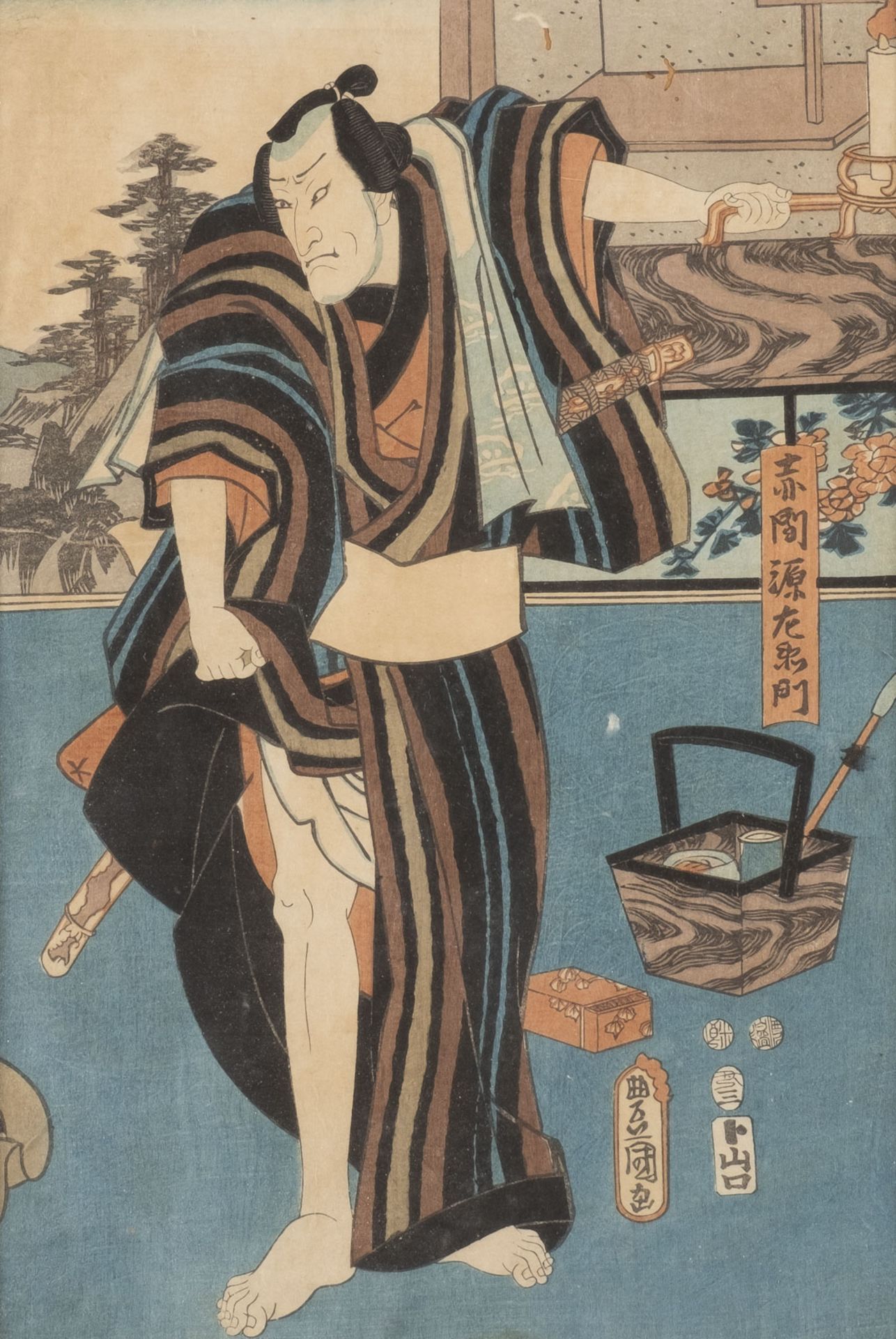 UTAGAWA KUNISADA, DREI UKIYO-E - Bild 4 aus 4