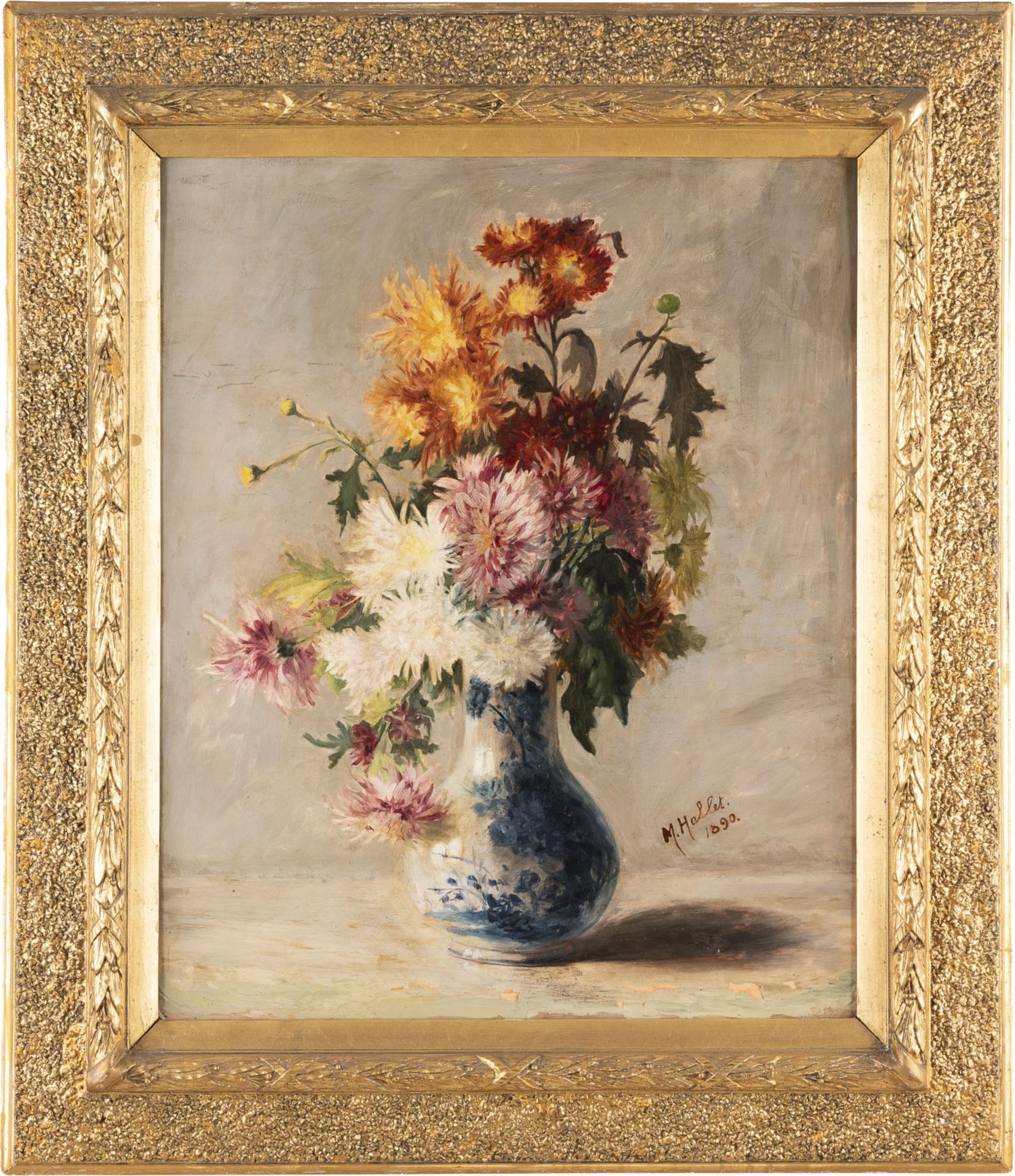 Chrysanthemen in Porzellanvase (1890) - Bild 2 aus 2