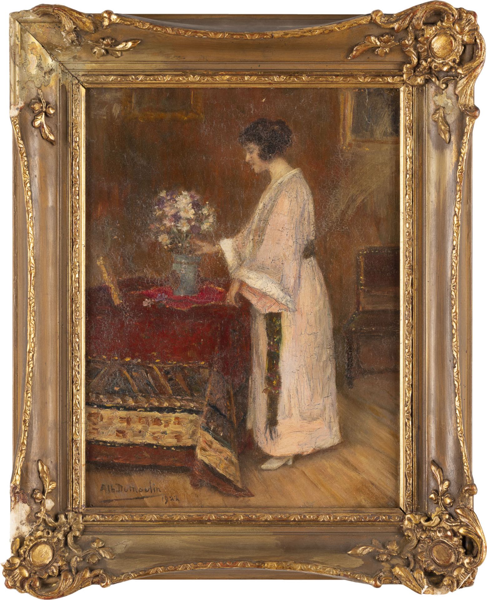 Dame mit dem Blumenstrauß (1922) - Image 2 of 2