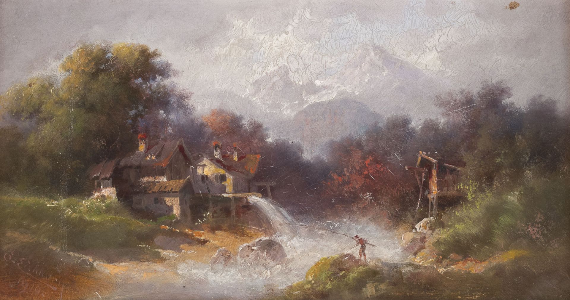 GUSTAV EICHHORN ZWEI ALPINE LANDSCHAFTEN (1919, 1920)