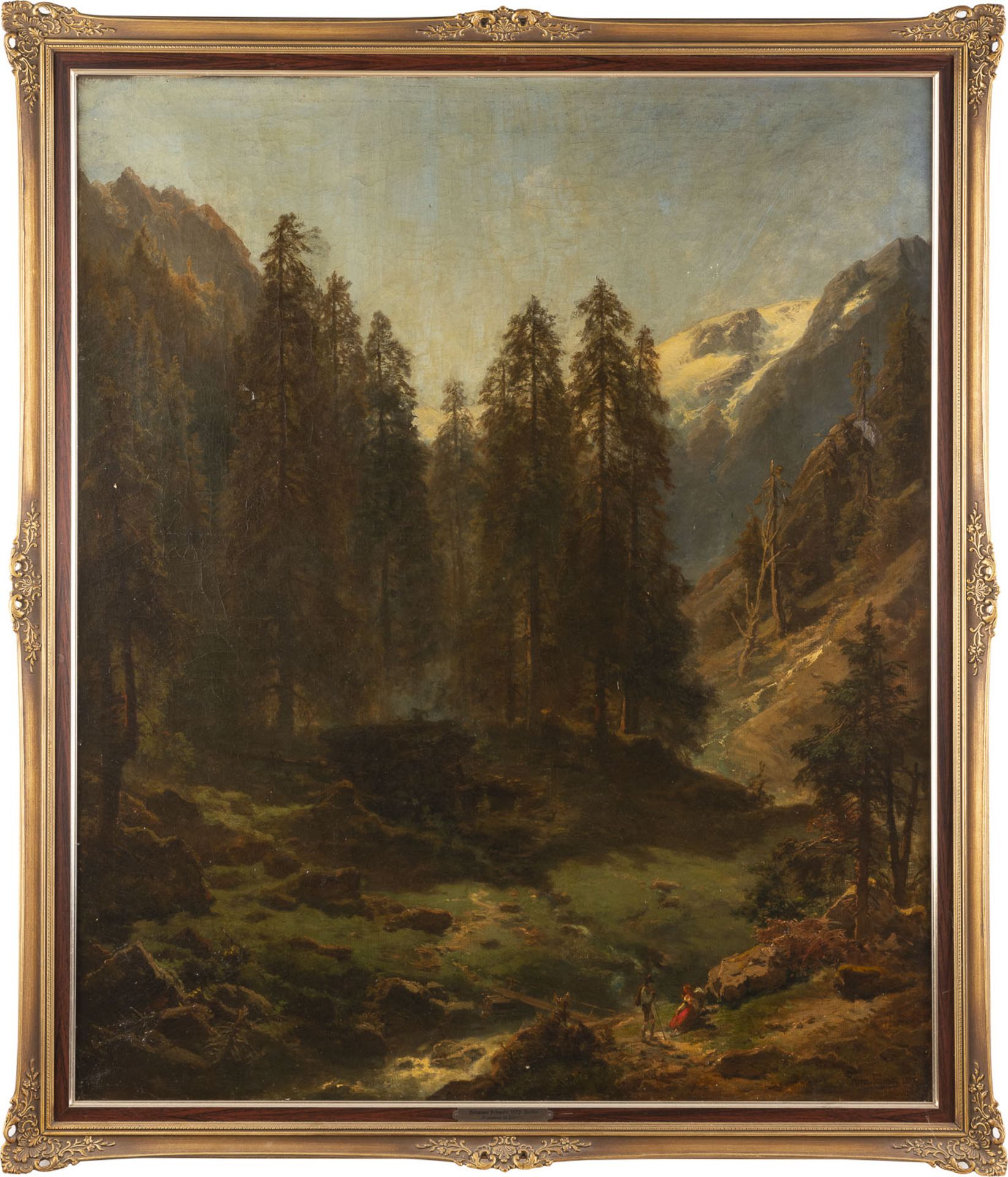 HERMANN SCHMIDT BEGEGNUNG IM ZILLERTAL (1872) - Bild 2 aus 2