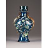 JUGENDSTIL-VASE MIT EIDECHSEN